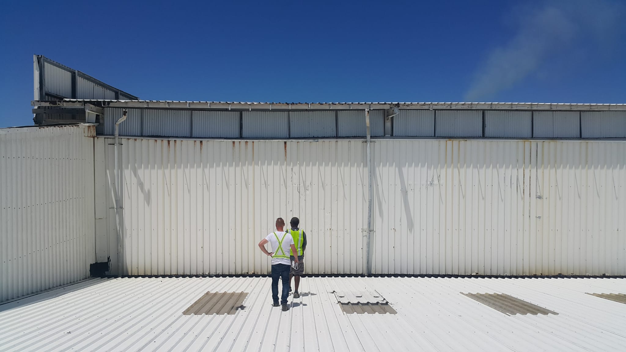On-site review of a commercial rooftop